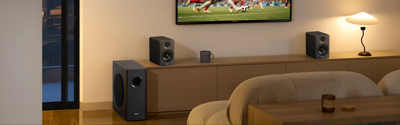 EDIFIER公式サイト】重低音サブウーファー T5s｜70W高出力＆8インチ