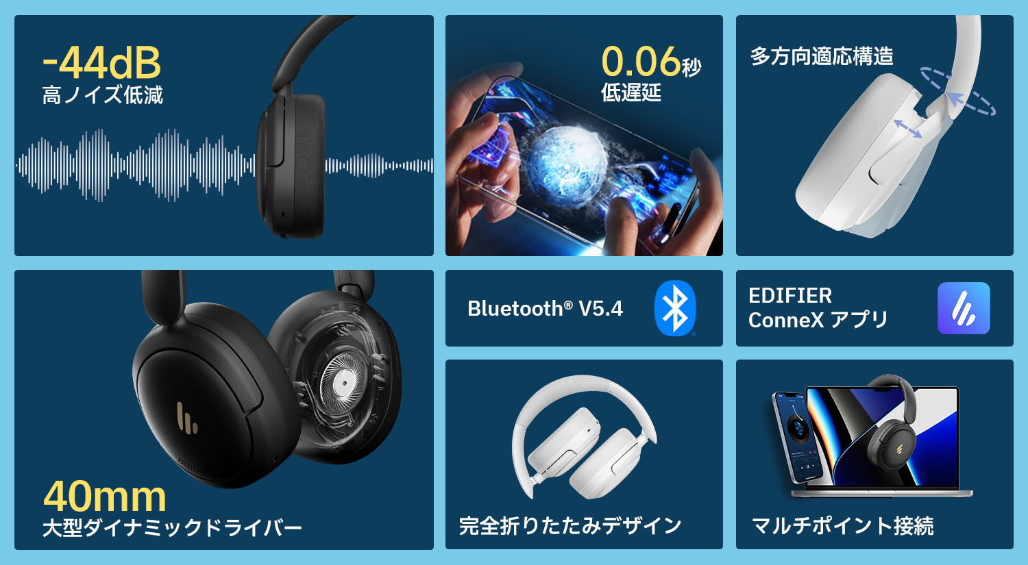 EDIFIER公式｜W60 高性能ノイズキャンセリング＆Hi-Resオーディオ体験