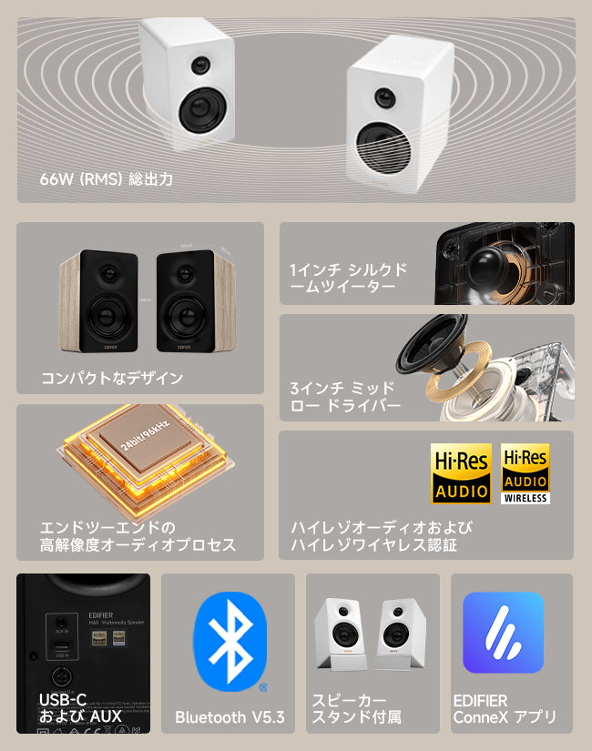 Edifier公式｜ハイエンド音質と多機能を兼ね備えたEdifier M60