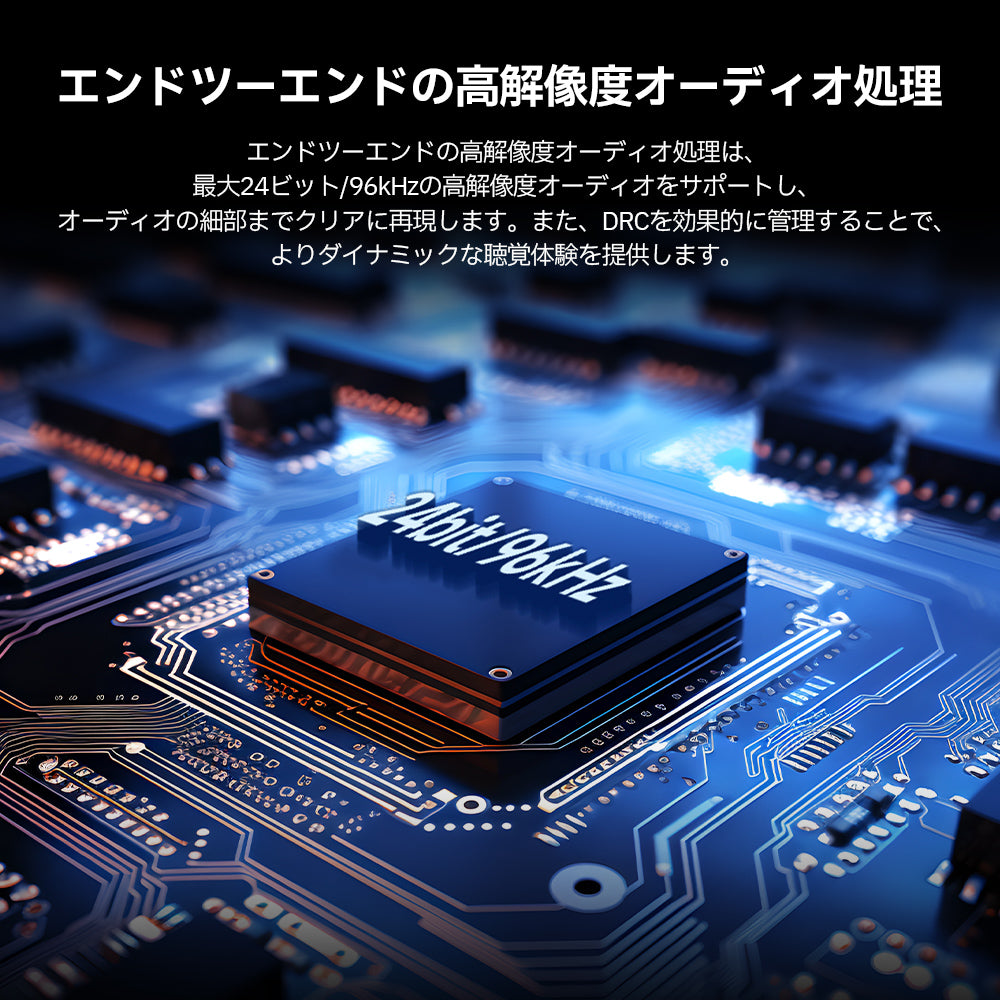 高解像度オーディオ処理スピーカー
